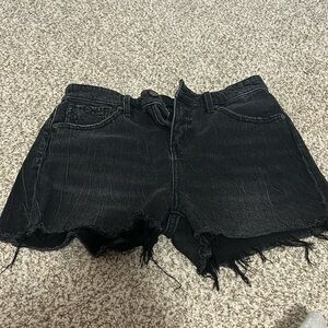 Shorts, Black Denim, Buckle Black 27